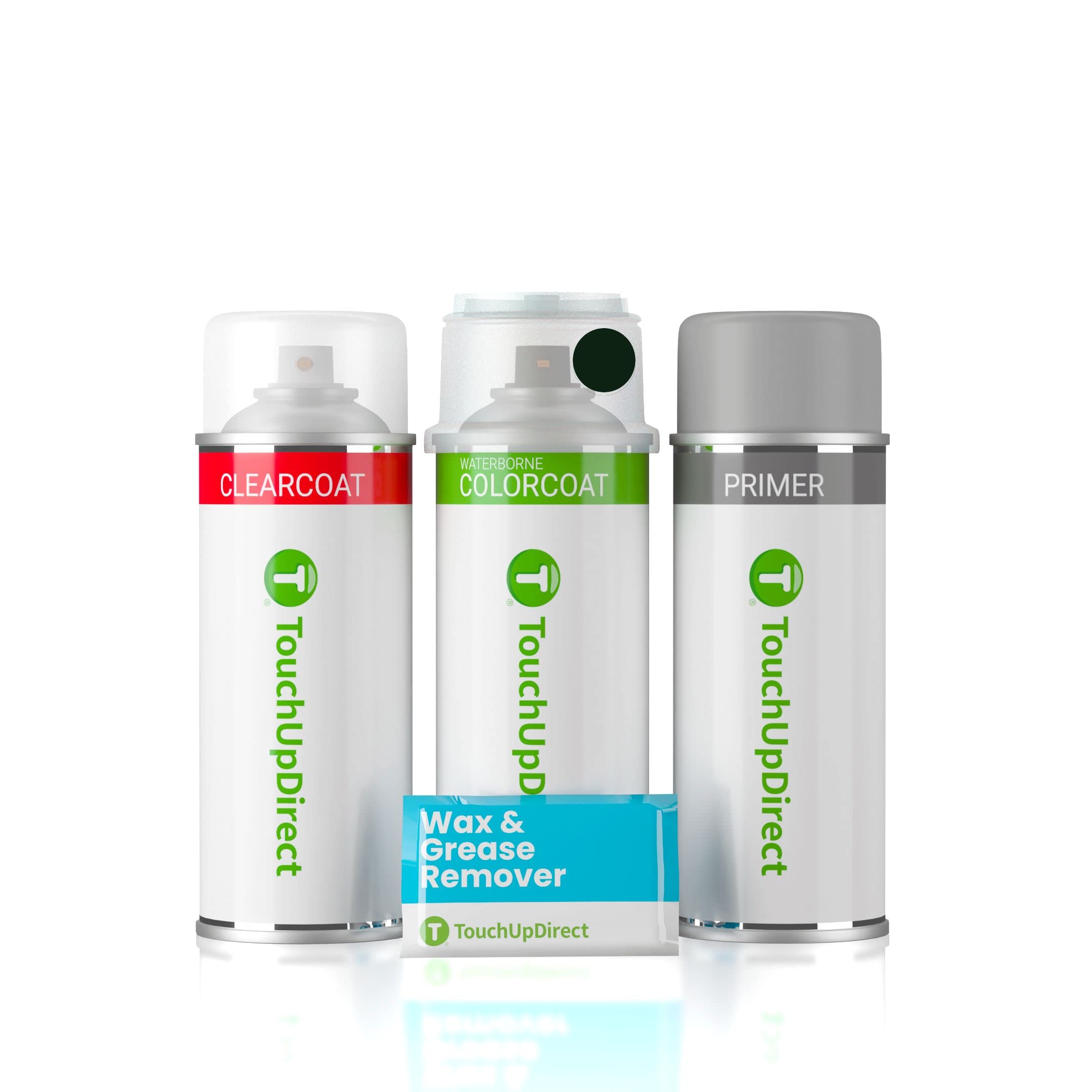 TouchUpDirect UA/UD Black Ebony Compatible with Ford Exact Match Touch Up Paint Aerosol - Preferred Kit
