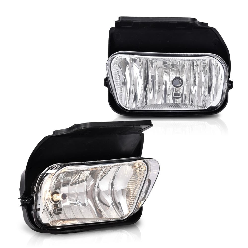 Pit66 Headlights & Fog Lights Set, Compatible With 03-06 Chevy Silverado 1500 2500 3500 Hd Models/03-06 Chevy Avalanche 1500 250