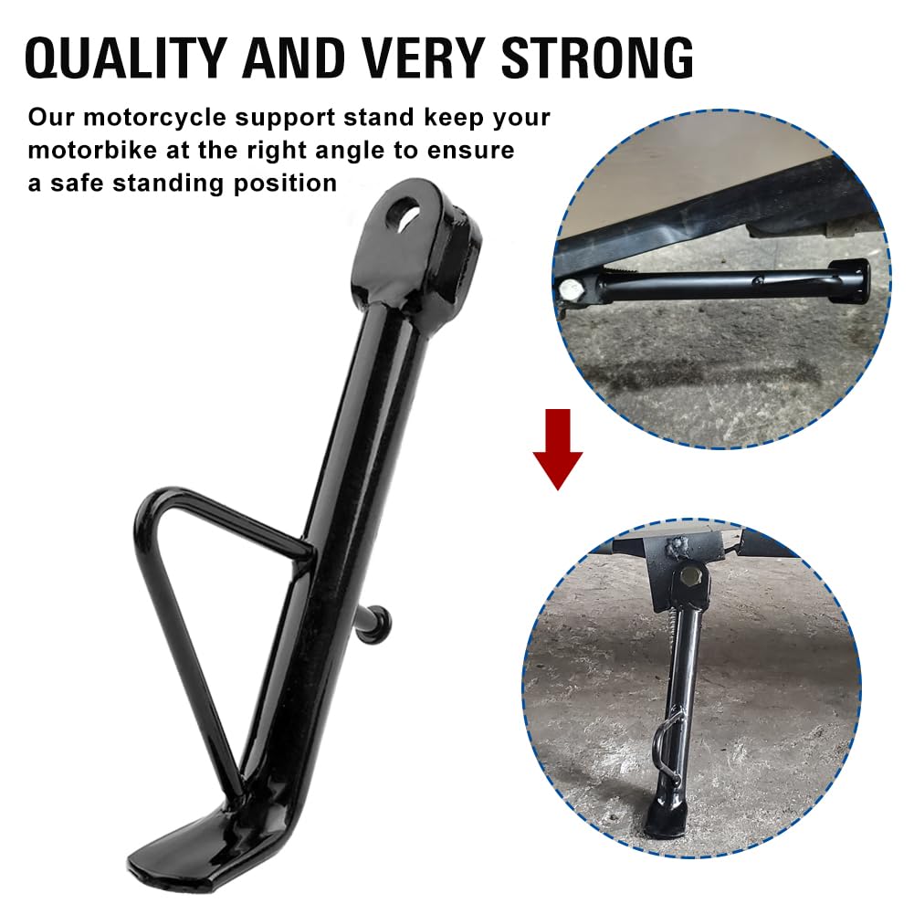 Three T 16cm Universal Kickstand Foot for ATV, Dirt Bikes, Scooters & E-Bikes - Side Stand Support for Off-Road Vehicles