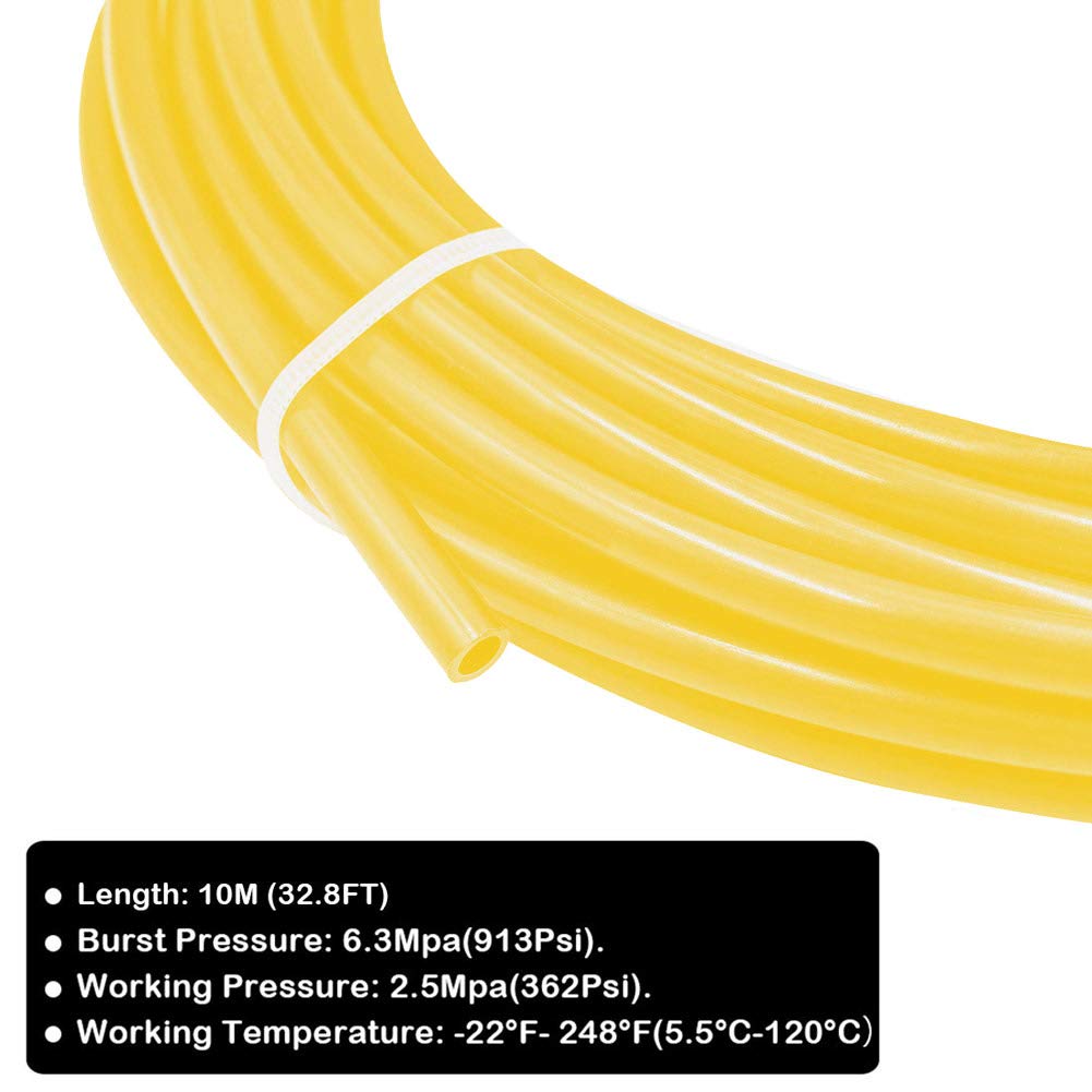 Beduan Pneumatic Nylon Tube 5/16''Od Saej844 Air Line Nylon Hose Tubing For Air Brake System Or Fluid Transfer(32.8Ft 10 Meter)