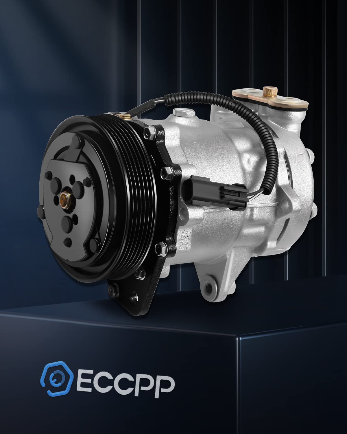 Eccpp Ac Compressor 2002-2003 For Dodge For Ram 1500 3.7L 4.7L 2002-2006 For Dodge For Ram 2500 4.7L 5.9L Air Conditioning Compr