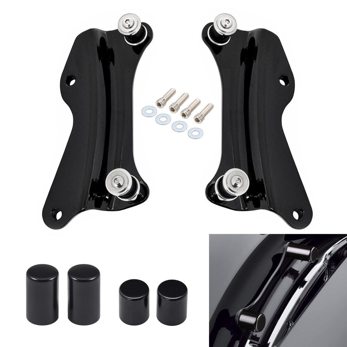 Anonemoto 4 Point Docking Hardware Kit Compatible For Harley 2014-2024 Touring Electra Glide Street Glide Cvo Road Glide Road King