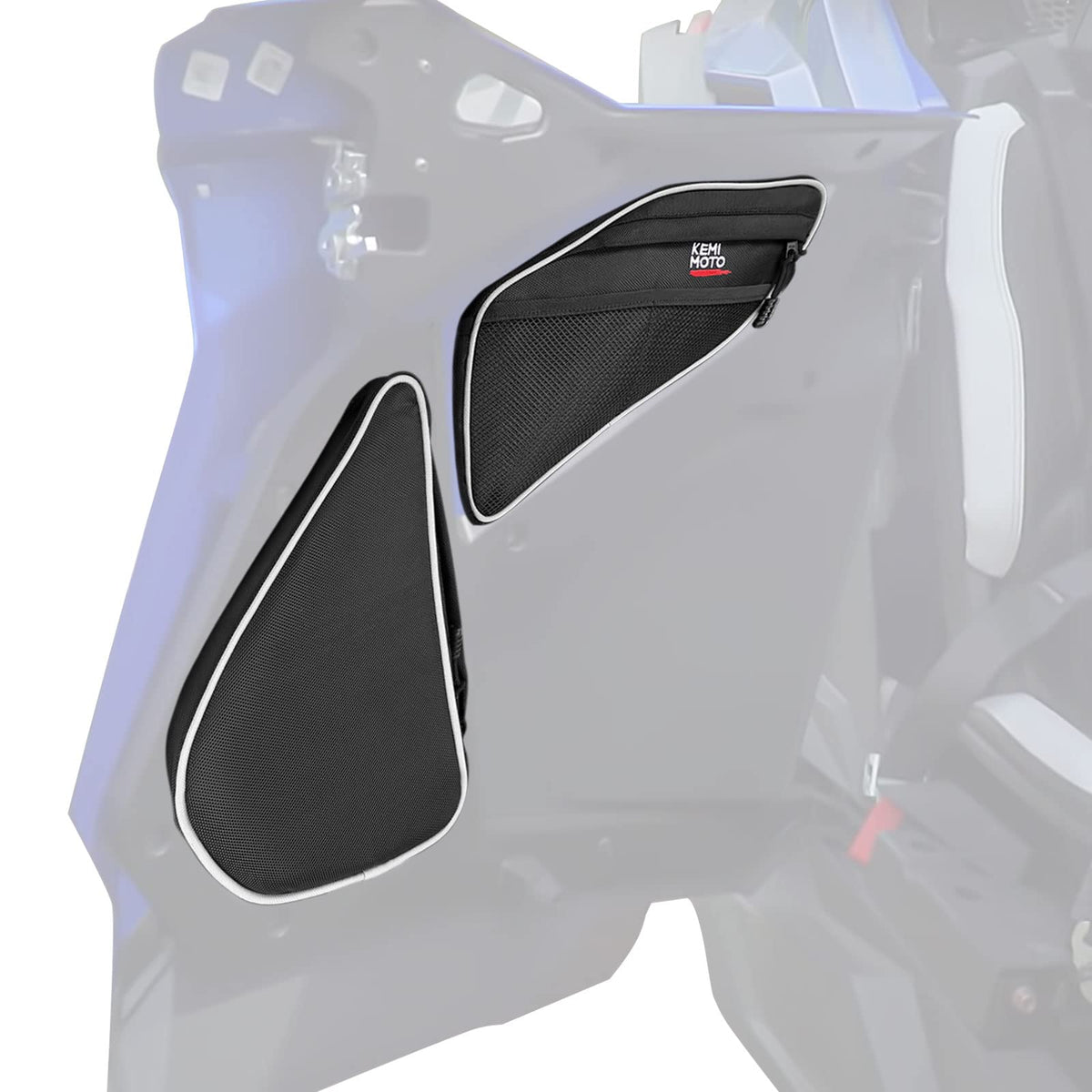 KEMIMOTO PRO XP 4 Rear Door Bags Storage Bags Rear Bed Gear Tool with Removable Knee Pad & PVC Wear Resistant Zippers Compatible
