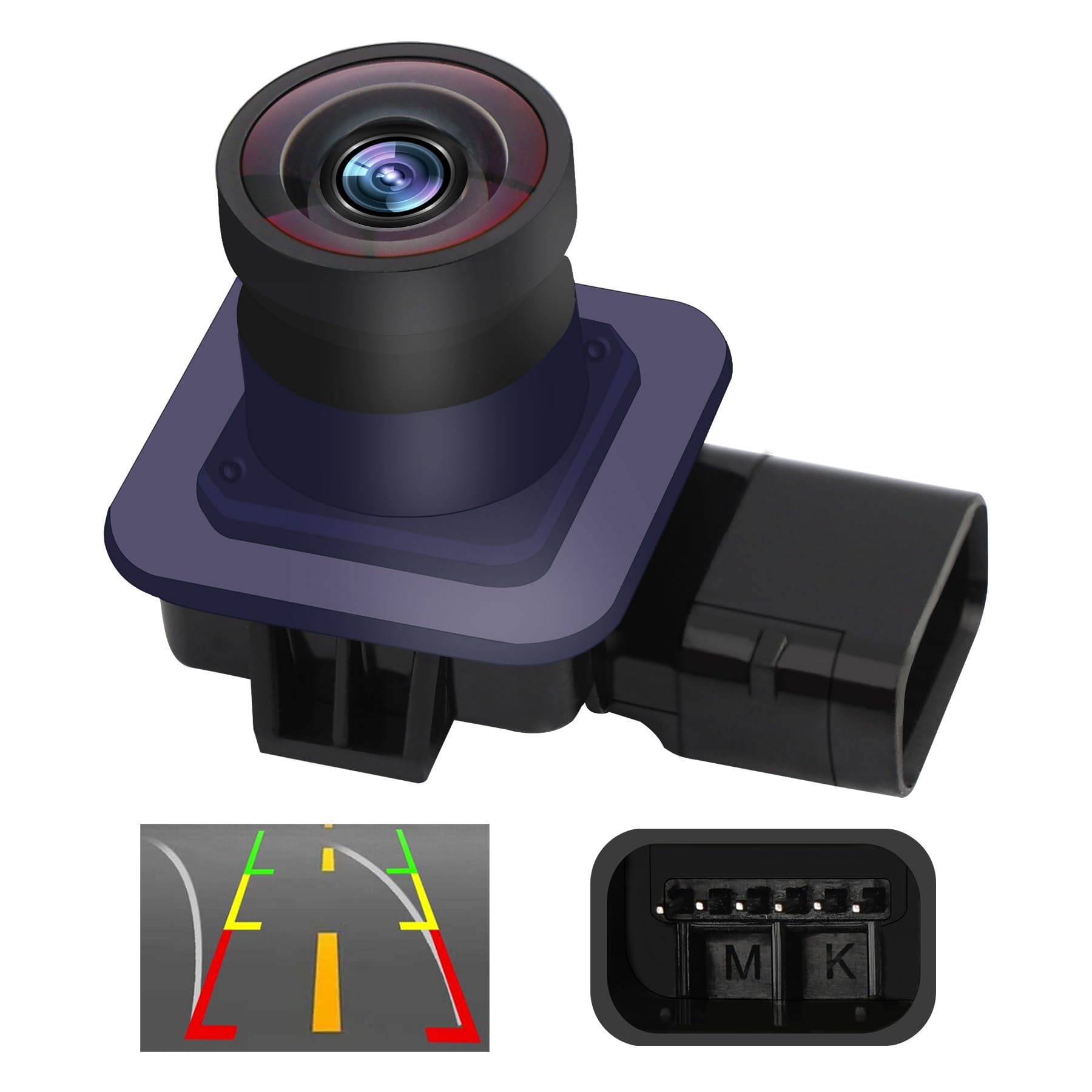 Rear View Backup Camera, Compatible With Ford Escape 2014-2016, 170Ultra Wide-Angle Hd Color Night Vision Waterproof Back Up Cam