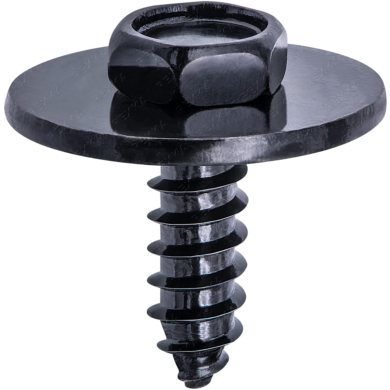 Rexka 20 Pcs M4.8-1.61 X 16Mm Hex Head Sems Screws For Bmw Wheel Arch Trim Underfloor Coating Rear Trim Cover Underhood Shield 07147129160 E46 E60 E63 E66 E70 E82 E83 E90 07-14-7-129-160