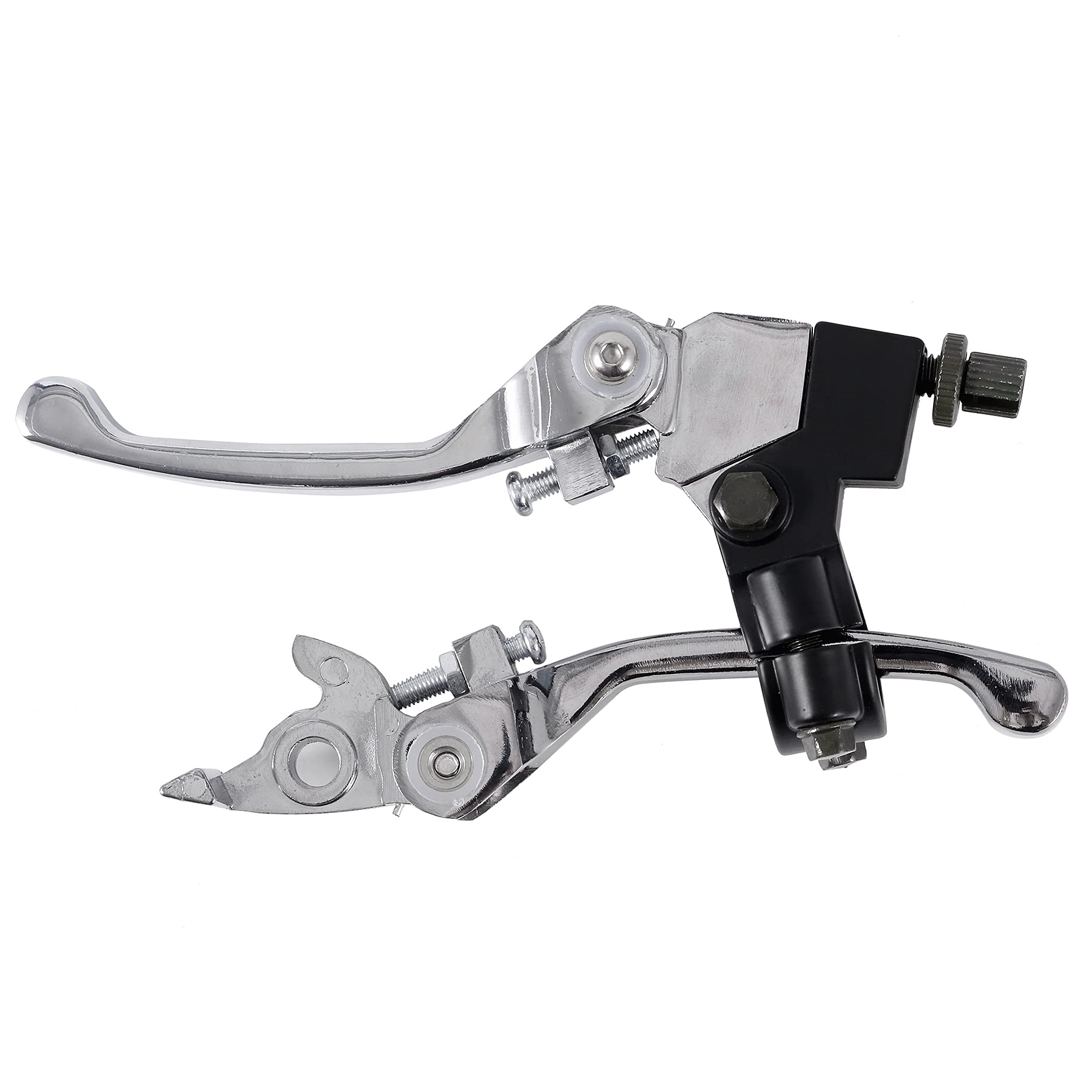 Stylemafia Silver Folding Aluminum Clutch Brake Lever Compatible with 22mm 7/8 inch Handlebar 110cc 125cc 140cc TTR 125cc SSR Xm