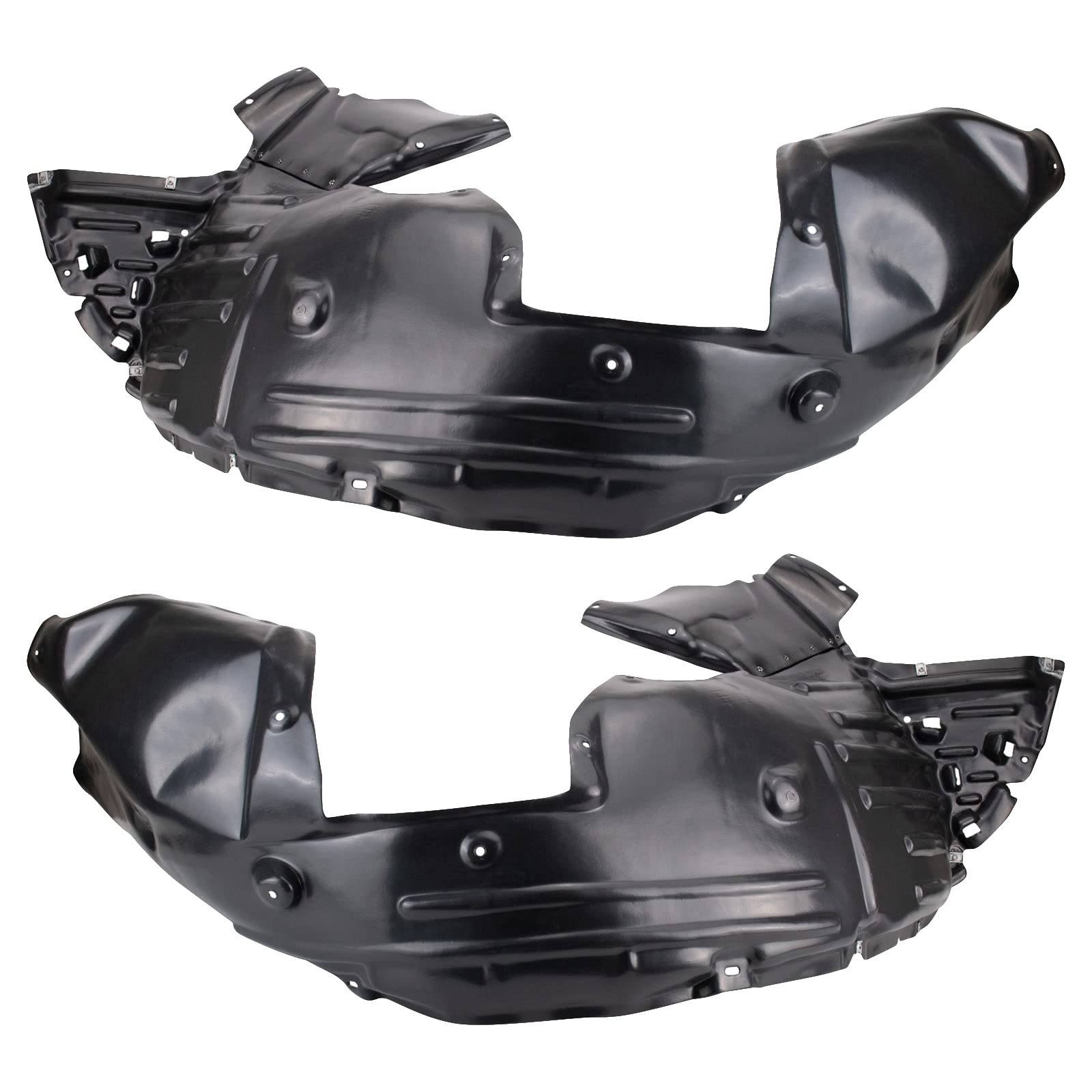 Trq Front Inner Fender Liner Set Compatible With 2019-2021 Honda Passport 2016-2022 Pilot 2017-2020 Ridgeline Ho1248162 Ho124916