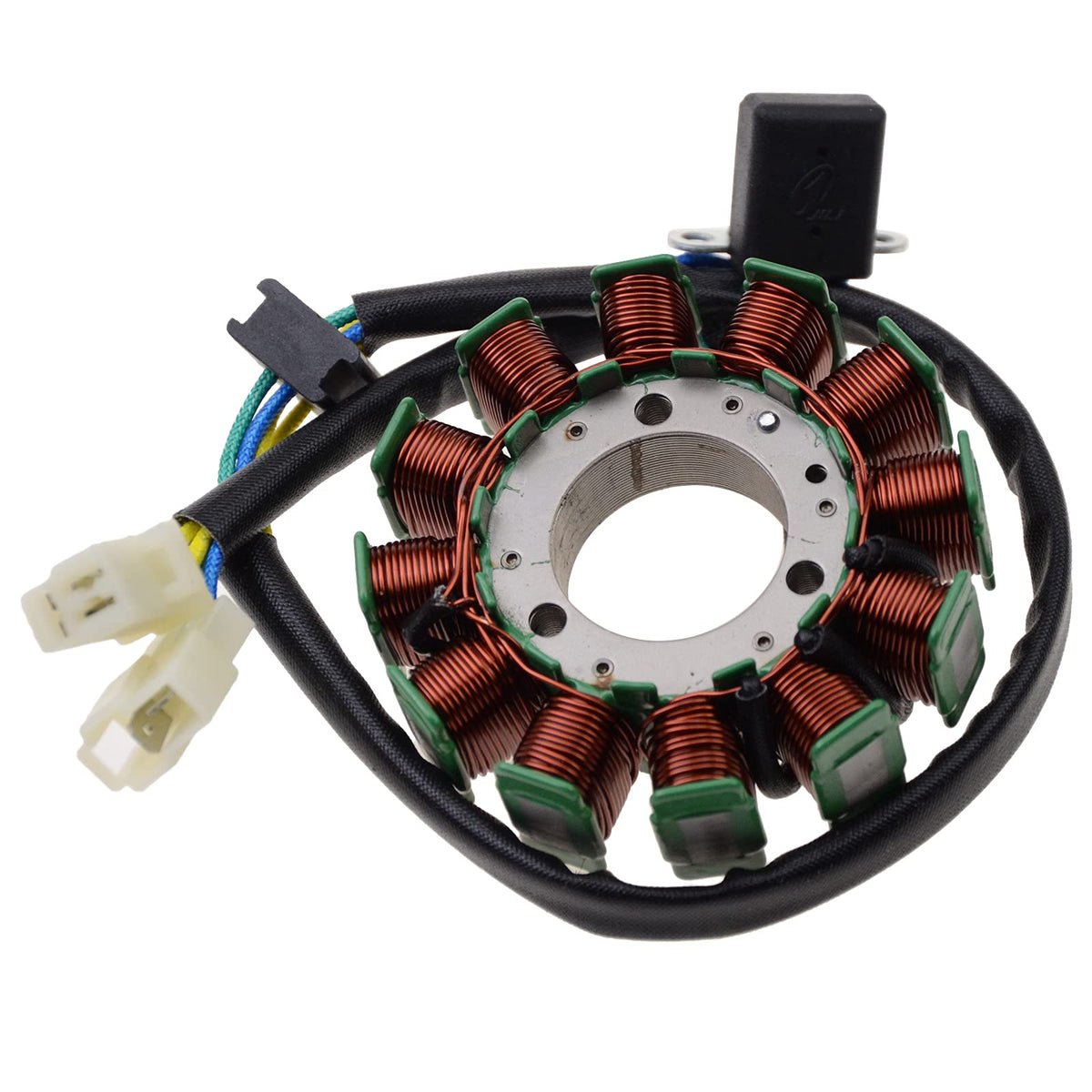 Woostar 12 Coil 5 Wire Magneto Stator Replacement For Hyosung Gt125 Gt250 Gv125 Gv250 Gv125R Gv250R Pocket Bike Cruiser Motorcycle 2002-2010 Engine