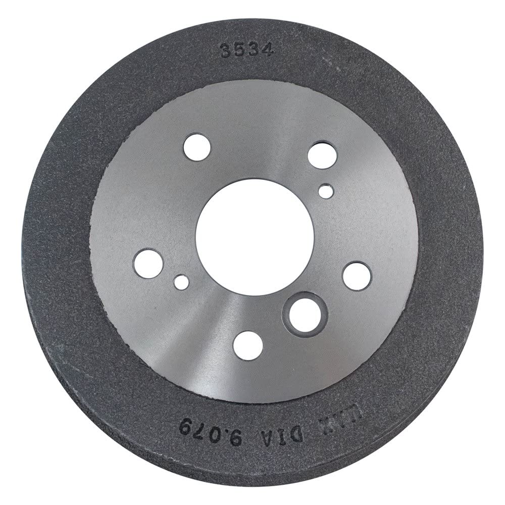 Trq Rear Brake Drum Pair Set For 1992-2006 Toyota Camry / 1999-2003 Toyota Solara