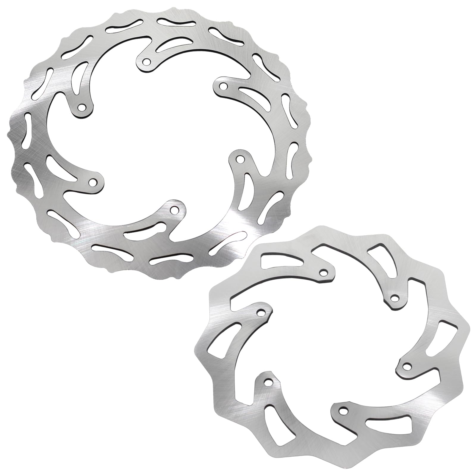 Coimoviol 260MM 220MM Front Rear Brake Disc Rotor 2PCS Compatible with KTM 125 250 350 450 500 1994-2022, Husqvarna 125-501 FE/T