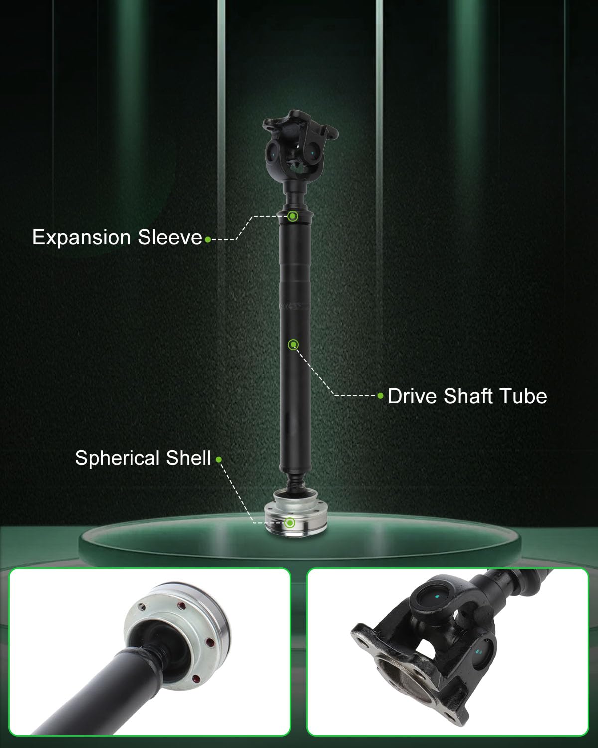 Scitoo 23.85'' Rear Drive Shaft Assembly Propeller Shaft Compatible For Dodge Dakota 2001-2007,For Mitsubishi Raider 2006 521059