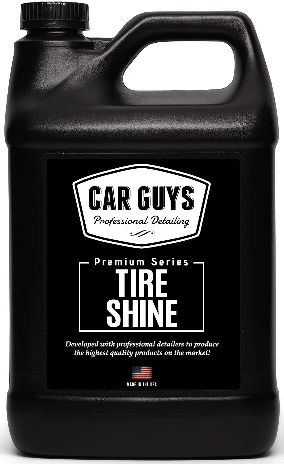 CAR GUYS Tire Shine 1 Gallon Refill - Durable Tire Dressing with Long Lasting UV Protection - Perfect Shine for All Tires