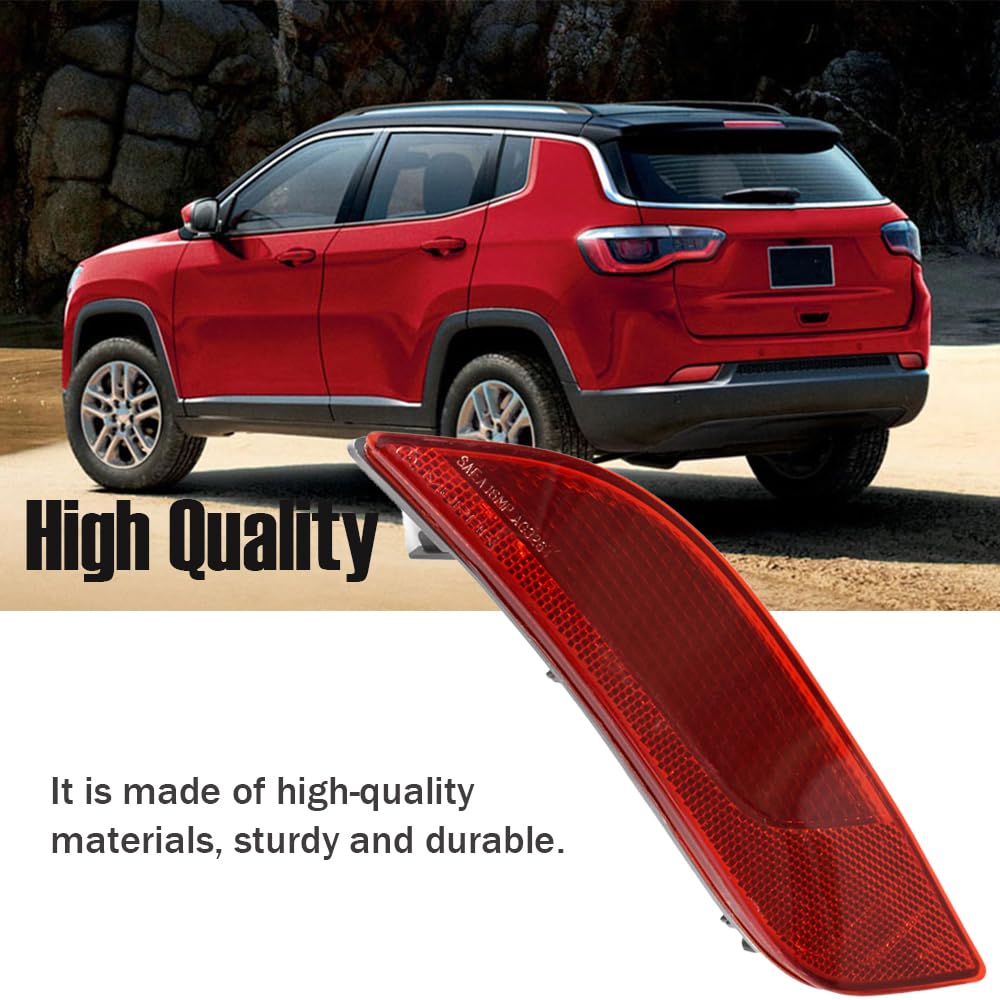 Rear Bumper Reflector Front Left Driver Side Fits For 2017-2019 Jeep Compass Replaces Ch1184106 55112679Aa
