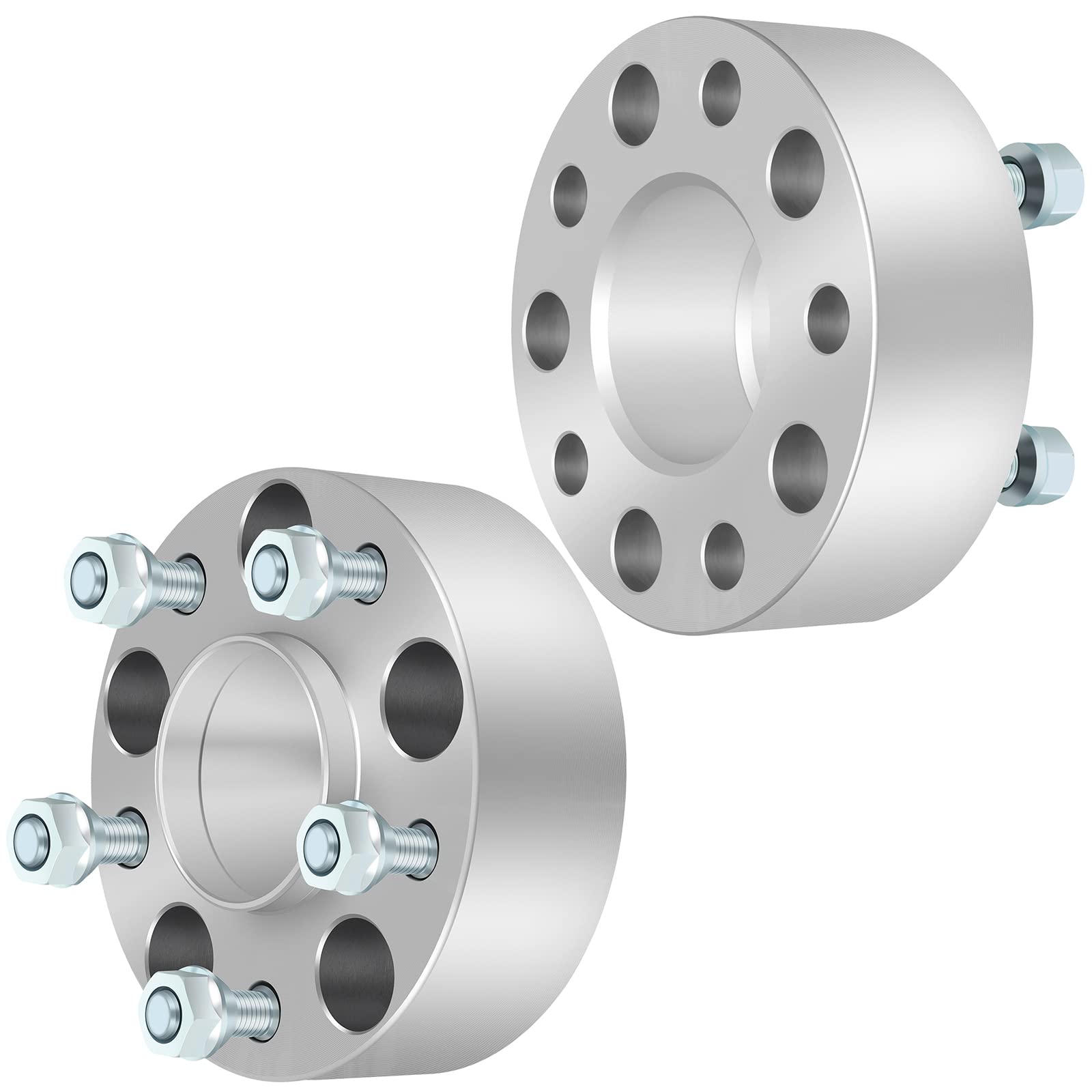 ECCPP Set of 2 Wheel Spacers Hubcentric 2&quot; 5x4.75 to 5x4.75 5 Lug Lip M12x1.5 70.5MM Fits for 1987-2005 for Chevrolet Blazer | 1984-2019 for Chevrolet Corvette|1991-2005 for GMC Jimmy