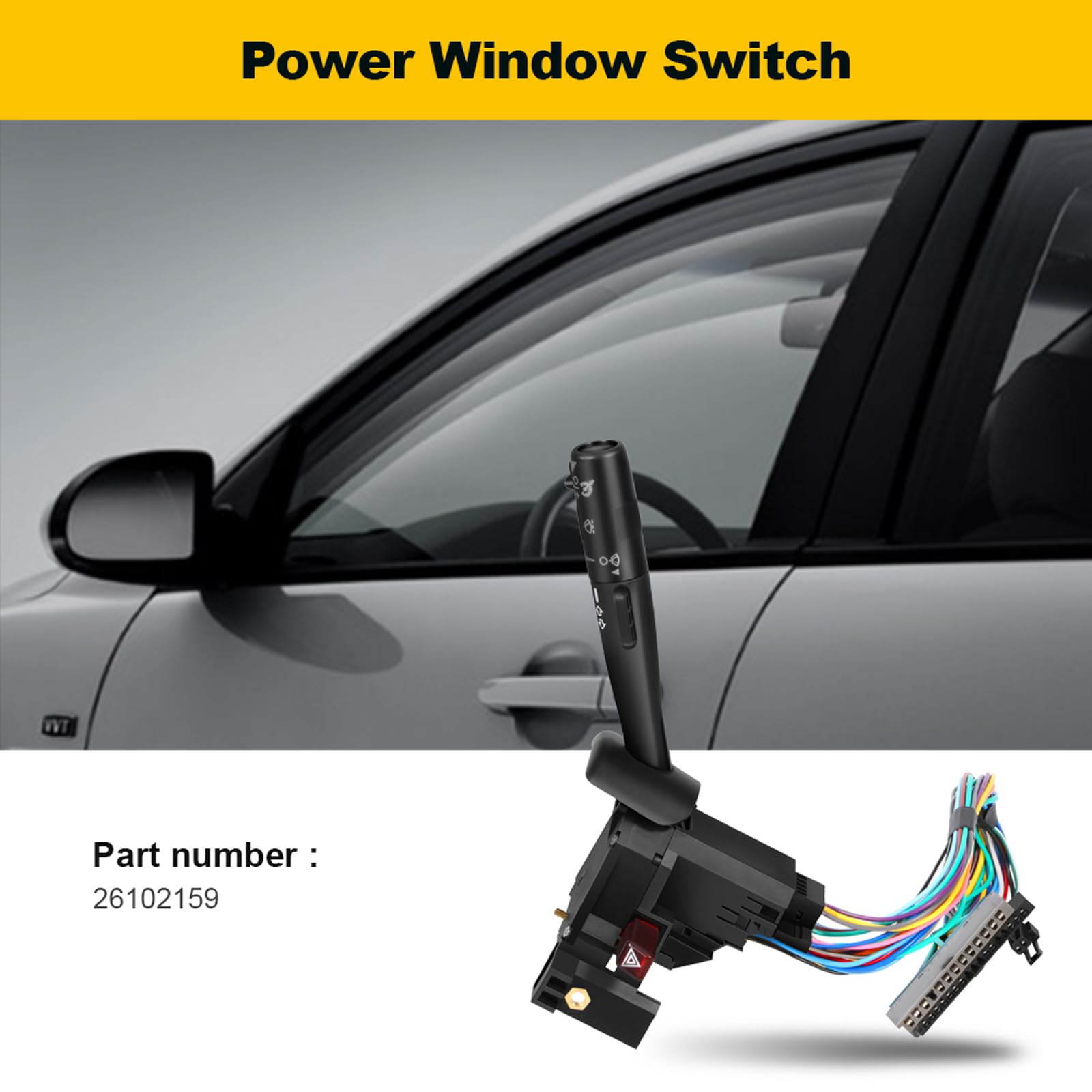 OCPTY Turn Signal Switch fits for Chevrolet 2003-2009 C6500 C7500 Kodiak Express 2001-20021500 2500 3500 2003-2009 for GMC C4500 C5500 C6500 C7500 TOPKICK for GMC 2001-2002 Savana 1500 2500 350