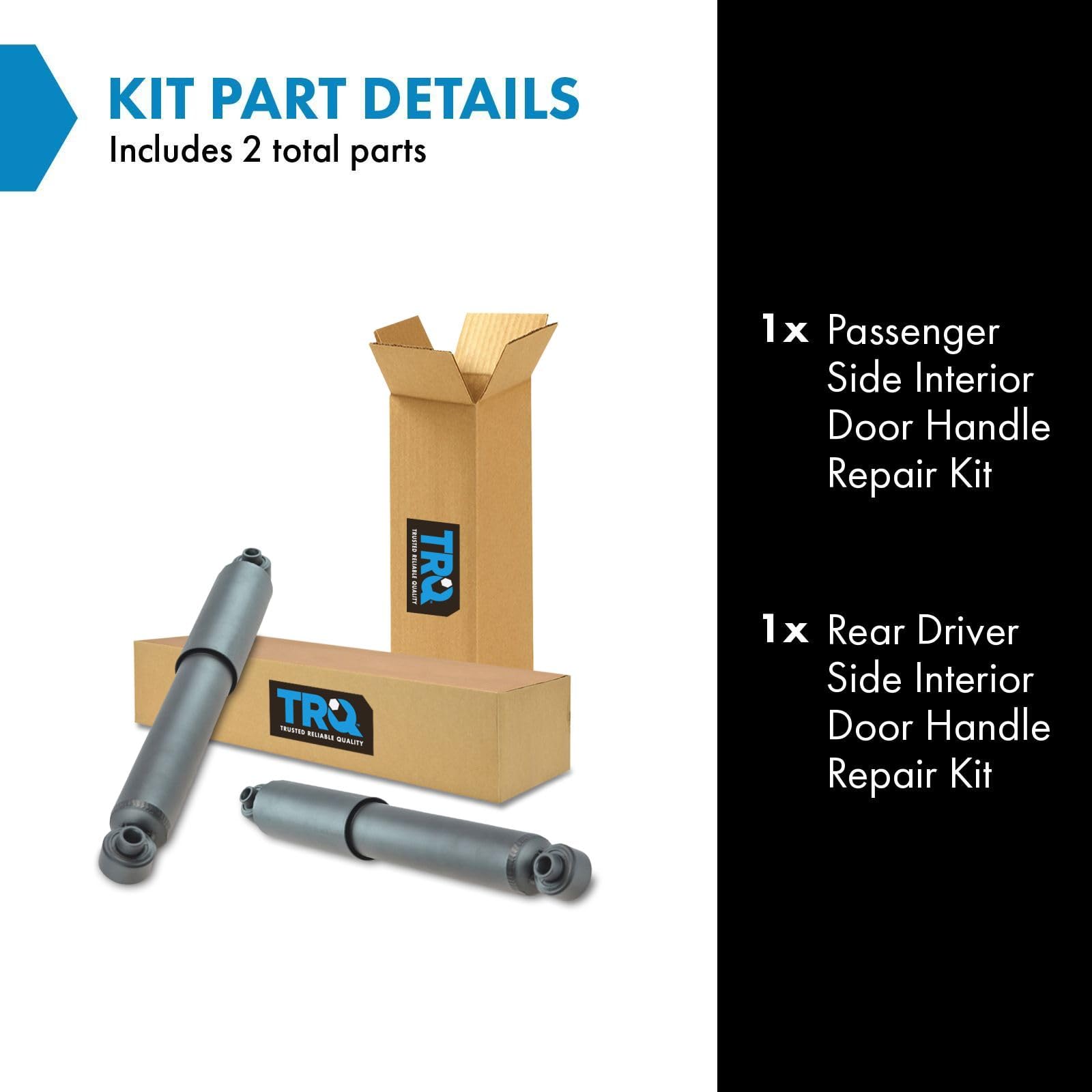 Trq Rear Shock Absorber Set Driver & Passenger Side Compatible With 2008-2016 Chrysler Town & Country 2008-2020 Dodge Grand Cara