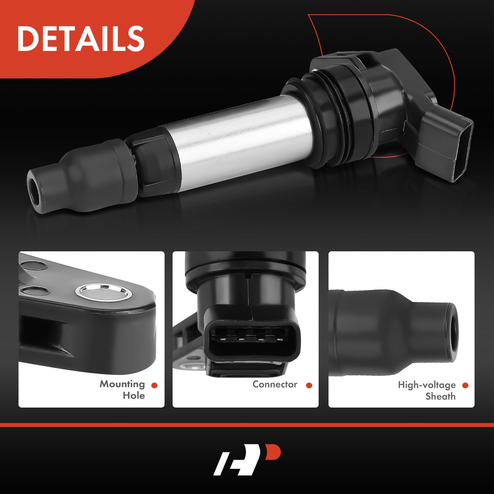 A-Premium 6PCS Ignition Coil Packs Compatible with Land Rover and Volvo Vehicles - S60 2011-2016, S80 2007-2015, V60 2015, V70 2008-2010, XC60 2010-2016, XC70 2008-2015, XC90 2006-2014