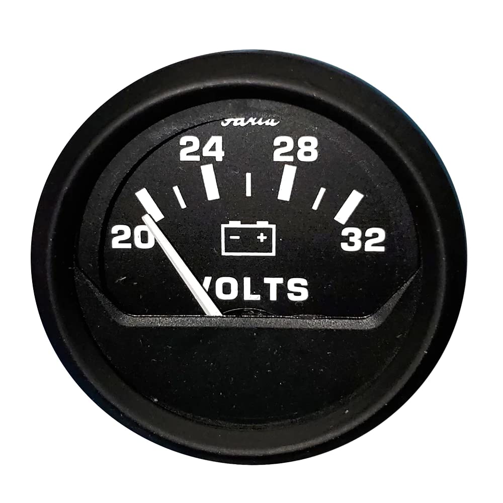 Faria Beede Instruments 12860 Euro Voltmeter Gauge 20-32 Vdc - 2''