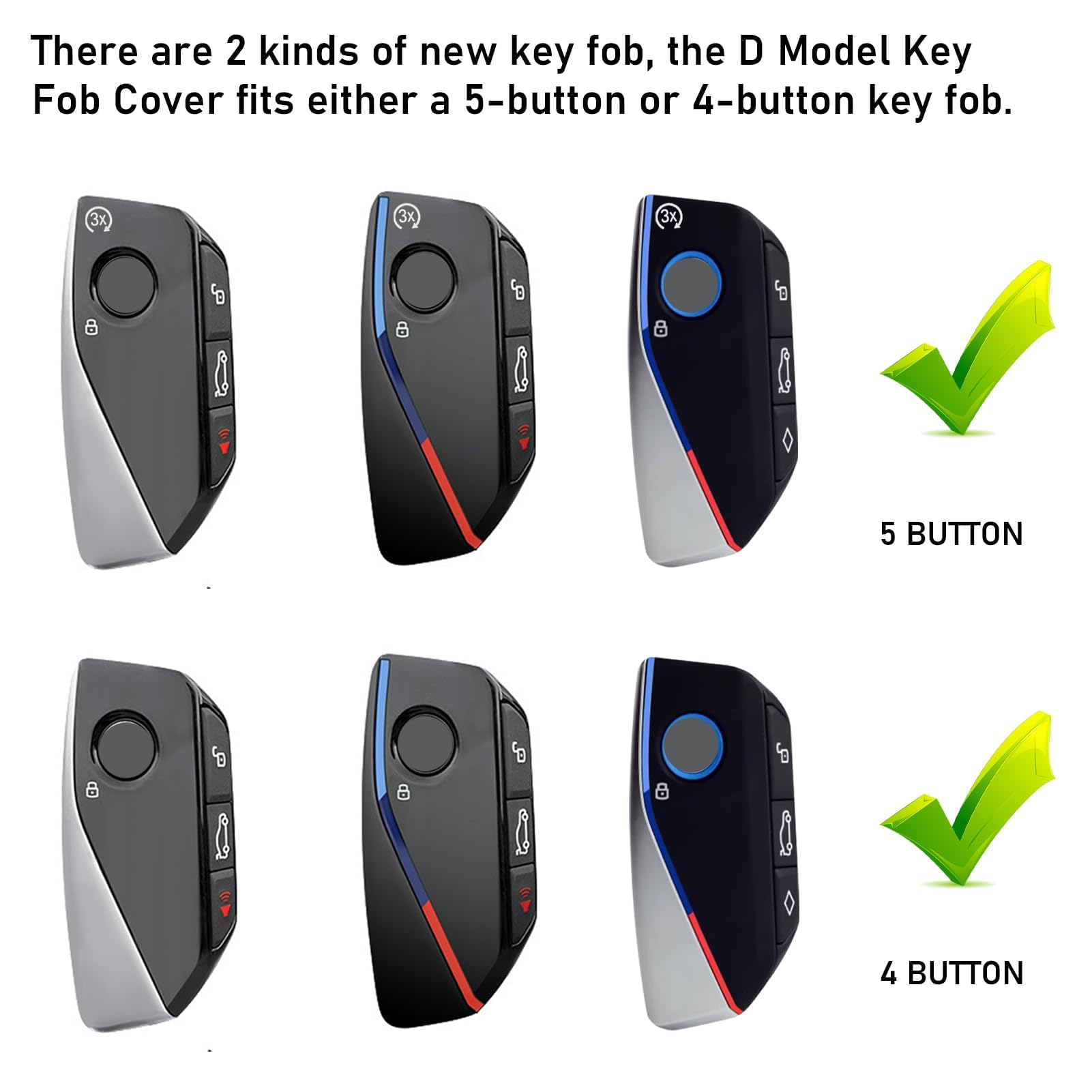 Jaronx Compatible With Bmw Key Fob Cover X5 X6 2025/ 2 3 5 7 X1 X7 Ix I7 Xm 2023-2025, Metal Keys Holder With Carbon Fiber Patte
