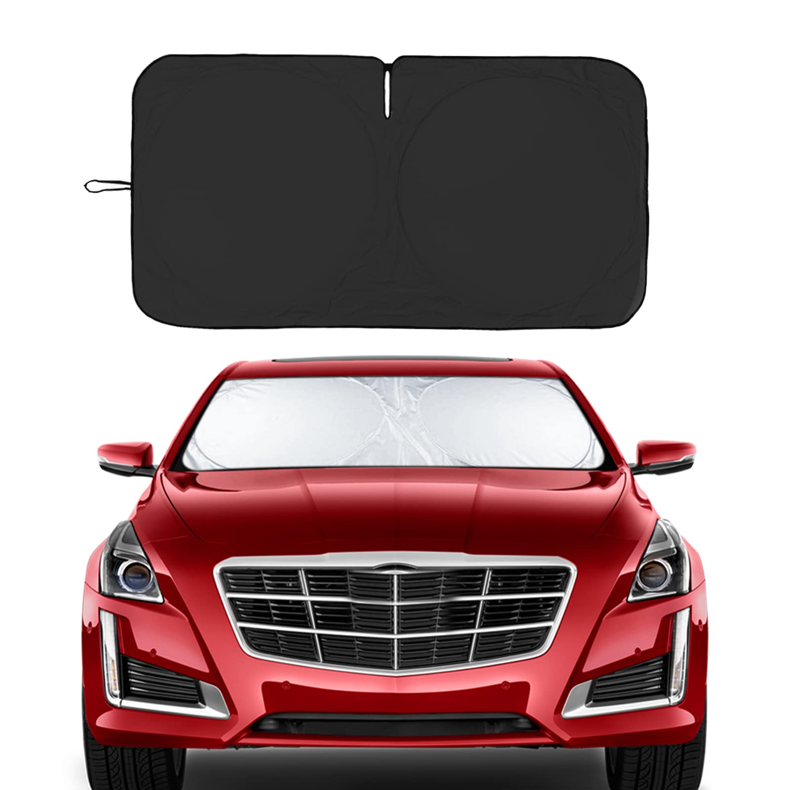 Insauto Windshield Sun Shade Compatible With Cadillac Escalade Srx Xts Xt5 Xt6 Sts Dts Elr Xlr Xt4 Deville Front Window Sunshade