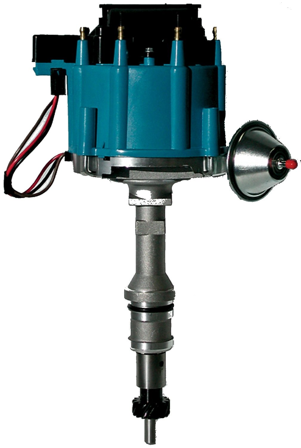 Proform 66983B Vacuum Advance Hei Distributor With Steel Gear And Blue Cap For Ford 351 Windsor