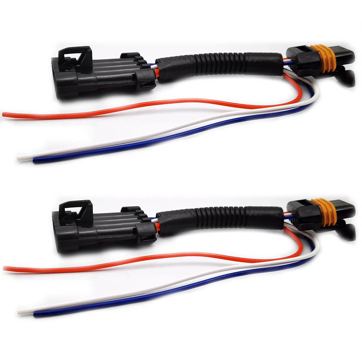 Devmo 2Pcs Compatible With Polaris Rzr 900 1000 Xp Turbo Tail Light Power Harness Whip Brake Light License Plate Rear Light Plug