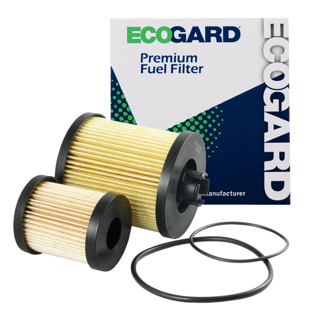 ECOGARD XF55590 Premium Diesel Fuel Filter (Set of 2) Fits Ford F-250 Super Duty 6.0L DIESEL 2003-2007, F-350 Super Duty 6.0L DI