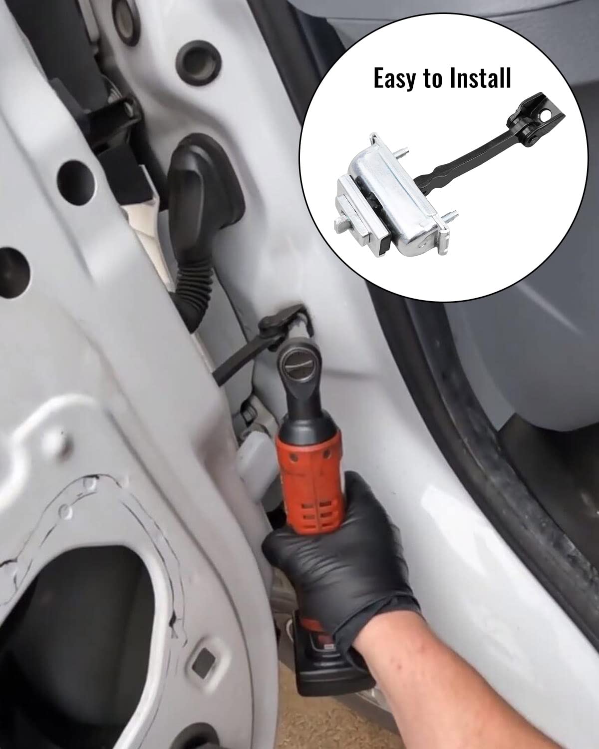 Door Check Stop Strap Front Left Or Right Fit For Ford Transit 2015-2020 Replace Bk3Z6123500D Bk3Z6123500B