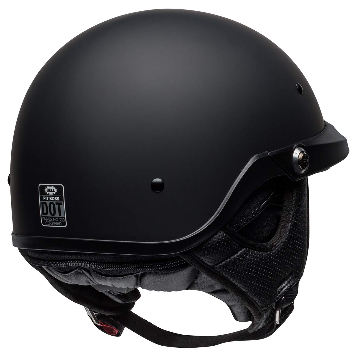 BELL Pit Boss Half Helmet (Matte Black - Medium)