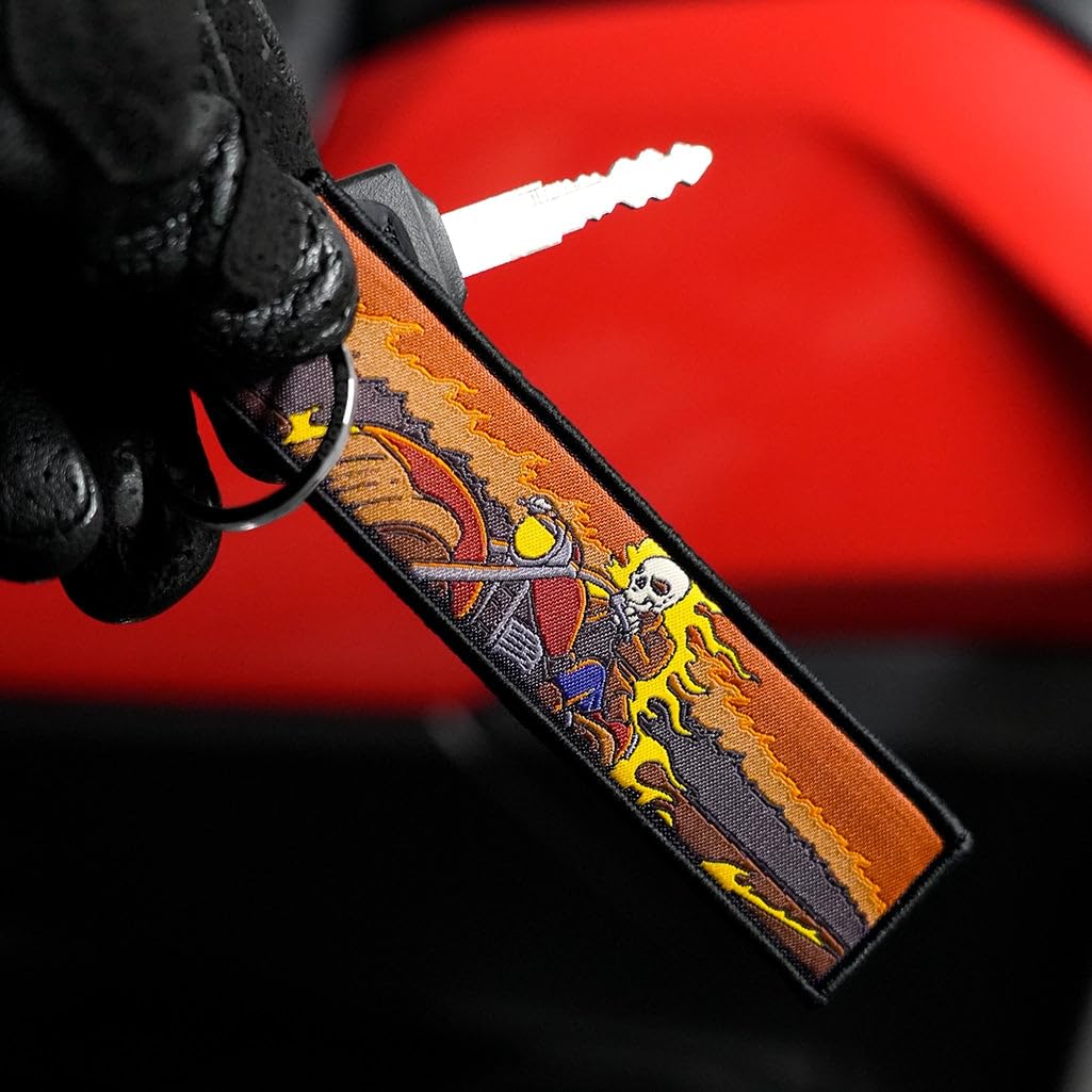 Motoloot Keychain For Motorcycles, Scooters, Cars And Gifts (Fiery Cruiser)