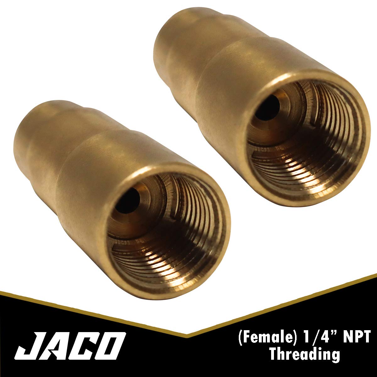 Jaco Bike Presta Valve Tire Air Chuck - 1/4' Npt (2 Pack) (Open Flow)