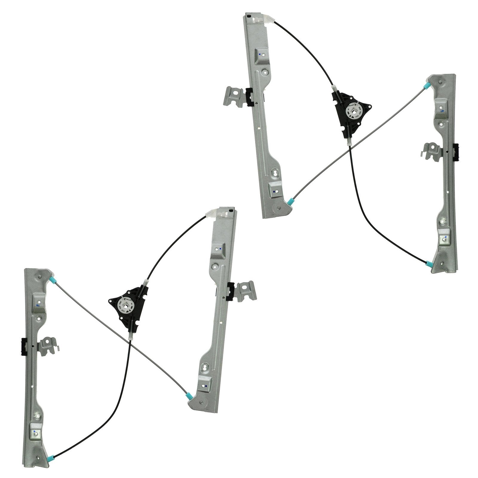 Trq Front Power Window Regulator Set Compatible With 2007-2012 Nissan Altima