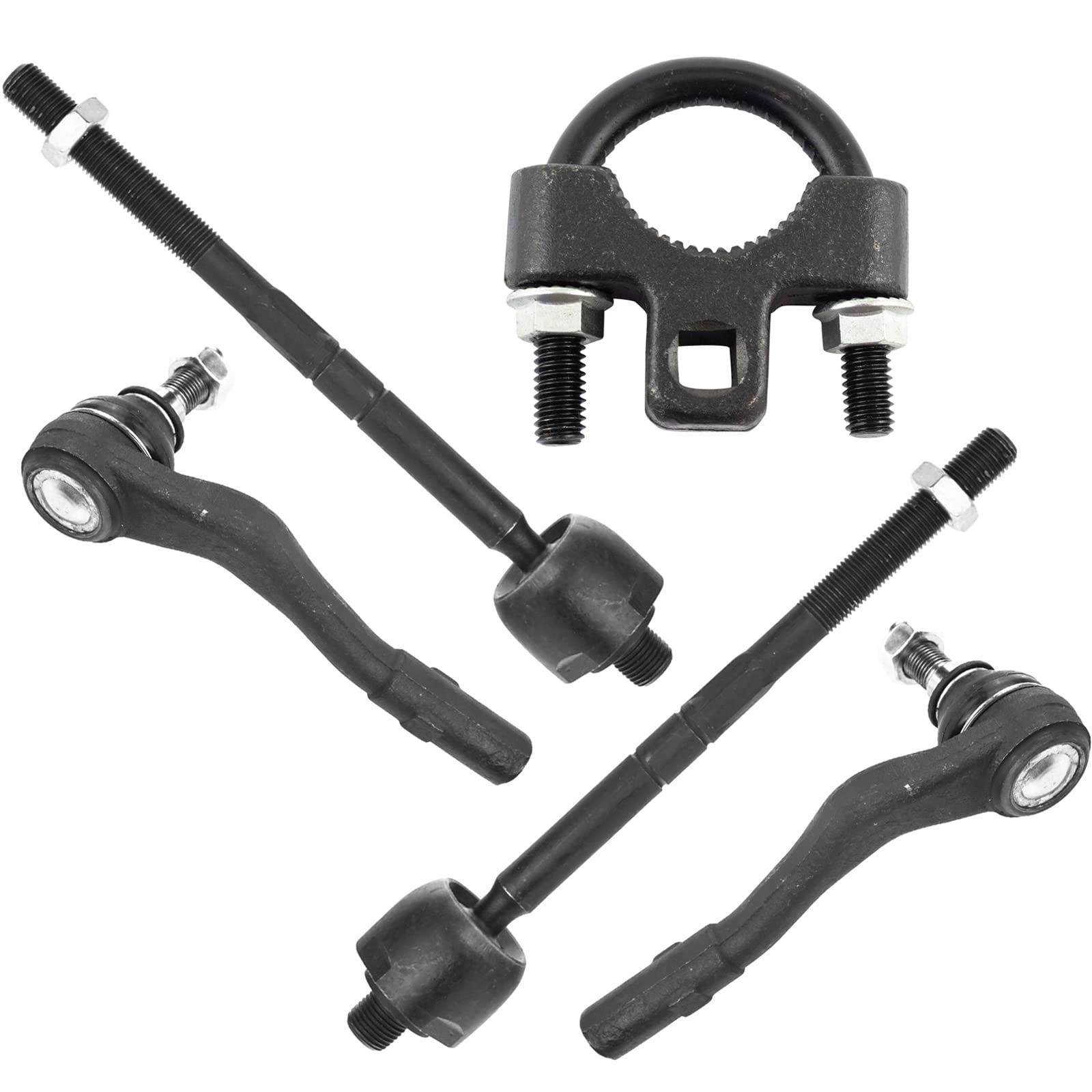 TRQ Front Tie Rod End Inner Outer Kit Set w/Tool for MB Mercedes C CLK Series