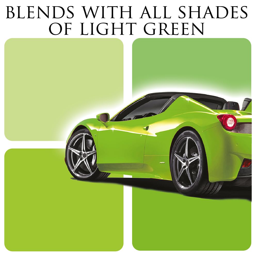 Car Gods 3-in-1 Polish Wax, Light Green, 17 Fl Oz - Color Restorer & Scratch Remover, Model GOD717, Available in 16 Colors