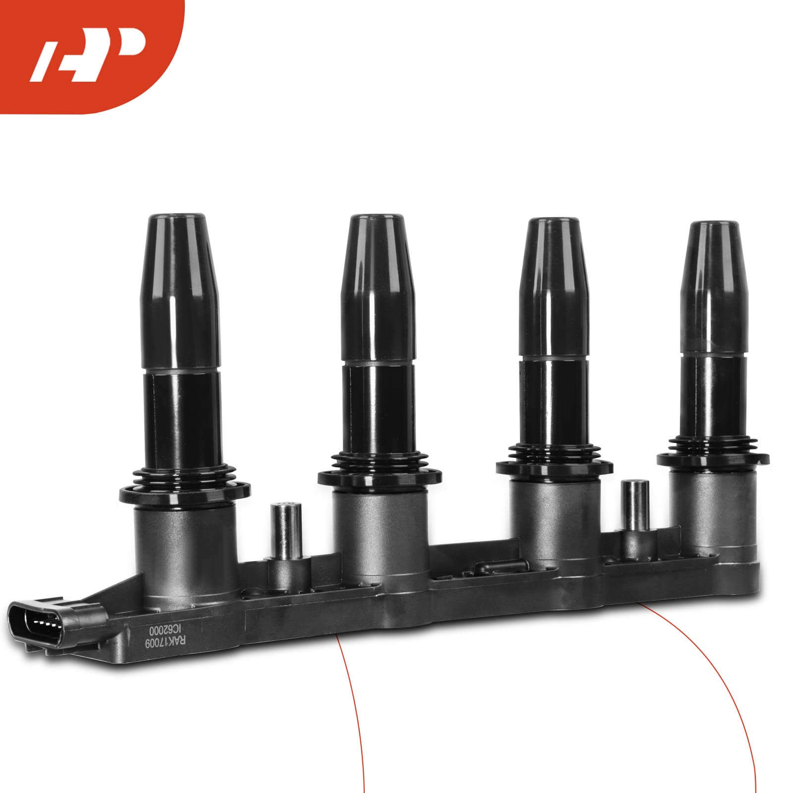 A-Premium Engine Ignition Coil Packs Compatible With Chevrolet Cruze 2011-2015 Aveo Aveo5 2009-2011 Sonic 2012-2018 Pontiac G3 2