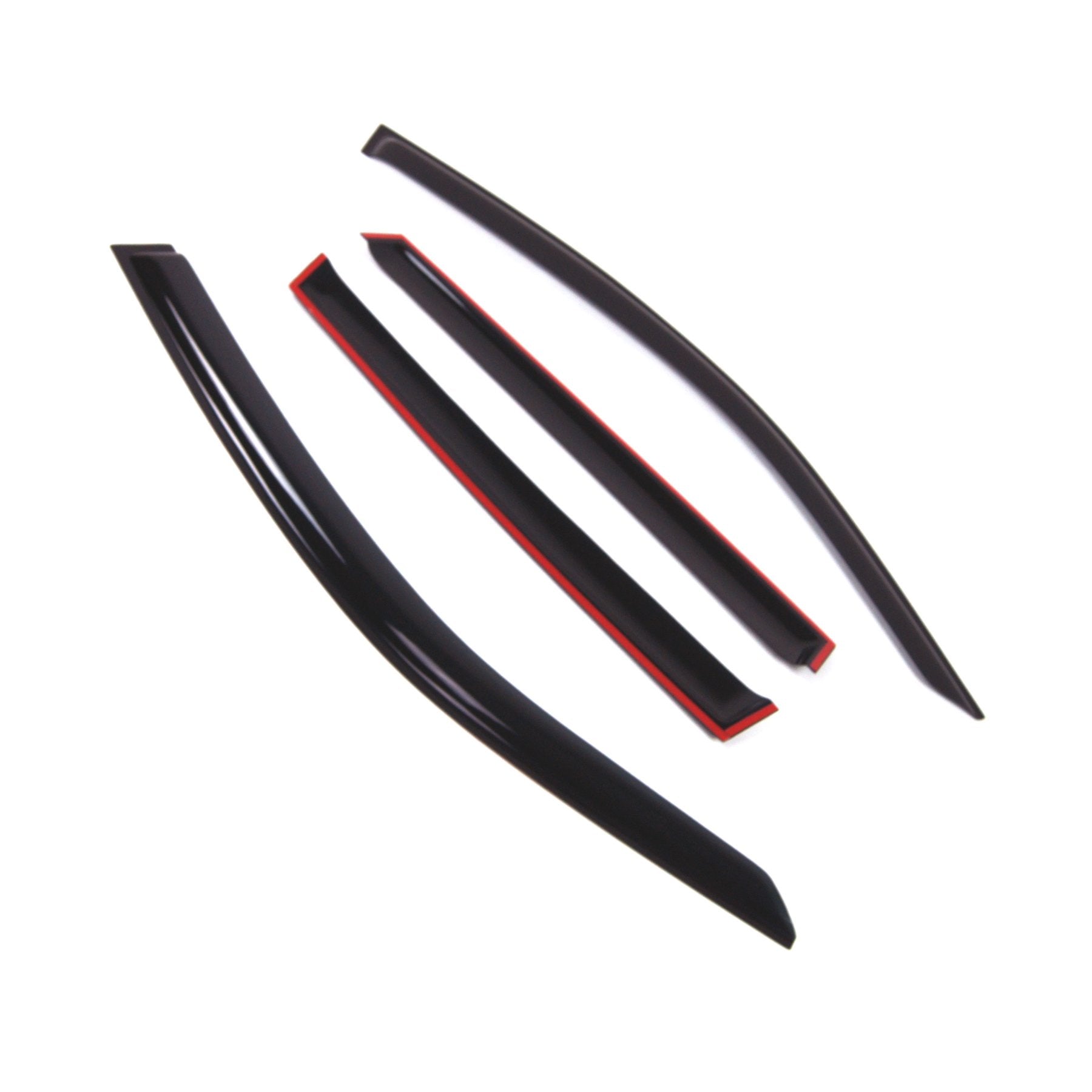 Tuningpros Outside Mount Window Vent Visors Rain Guards Compatible With Subaru Forester 2014-2016 | Side Window Wind Deflectors