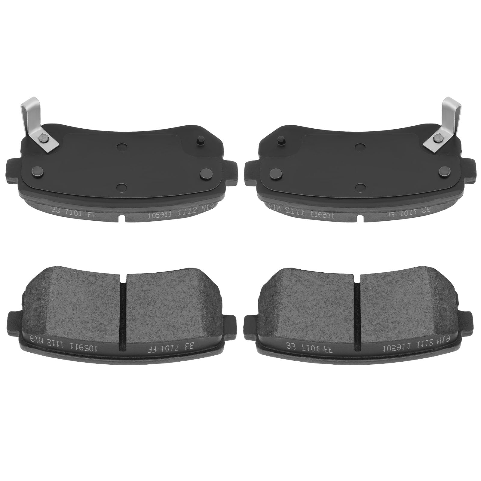 Automuto 4Pcs Rear Ceramic Disc Brake Pads Set D1157 For Hyundai Accent Elantra Ix35 Sonata Tucson For Kia Cadenza Forte Forte K
