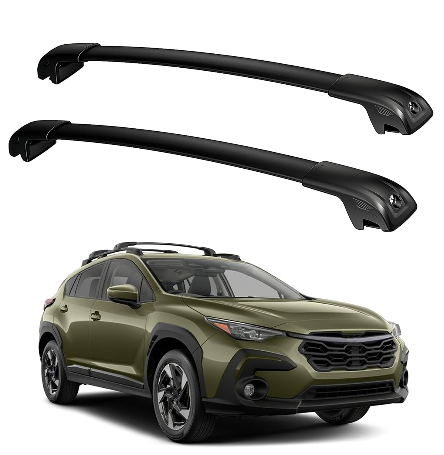 Soruci Car Roof Rack Cross Bars Compatible with Subaru Crosstrek 2024 2025, Aluminum Lockable Roof Rails Crossbar for Rooftop Ca