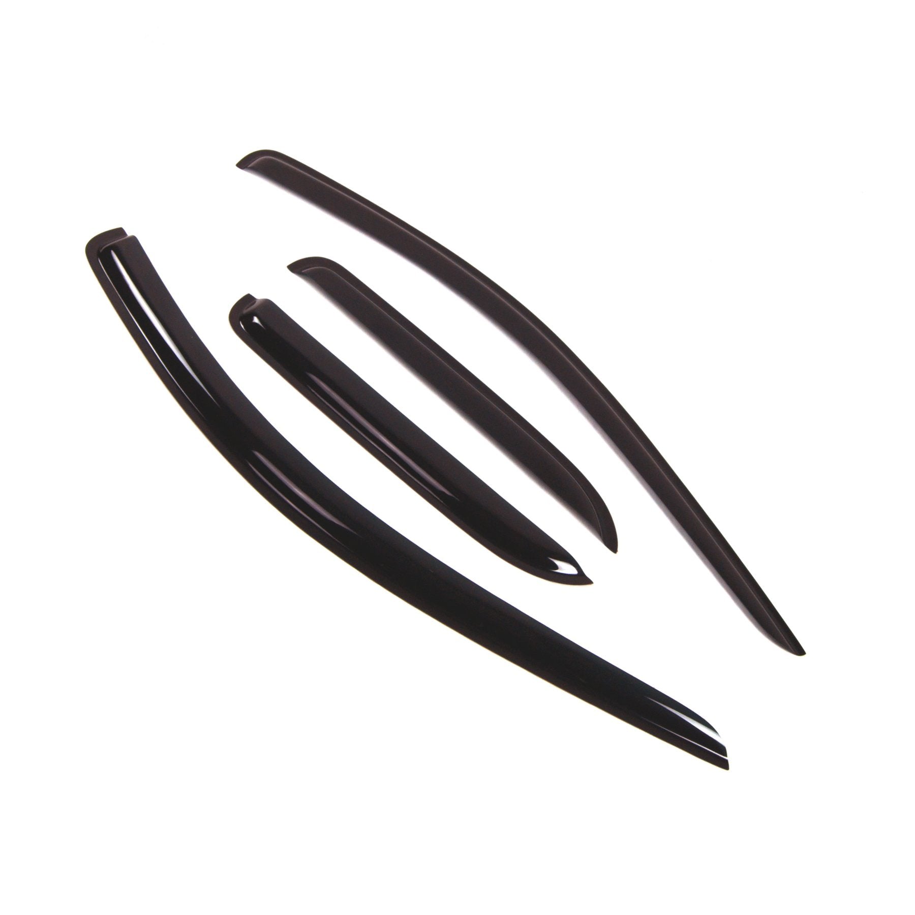 Tuningpros Outside Mount Window Vent Visors Rain Guards Compatible With Dodge Ram 2500 Quad 2003-2009 | Side Window Wind Deflect