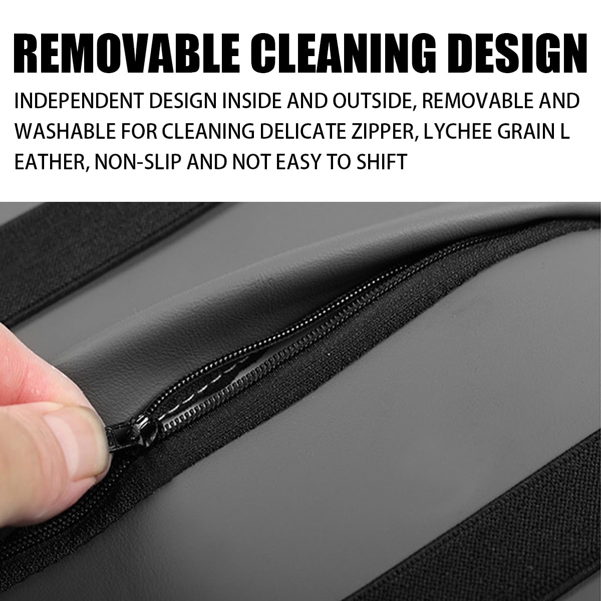 Bittwee Car Armrest Cushion, Automotive Anti-Scratch Leather Memory Foam Center Console Pad Cover Protector Elbow Pillow Armrest Seat Box With Organizer Pockets Storage Bag, Universal Fit