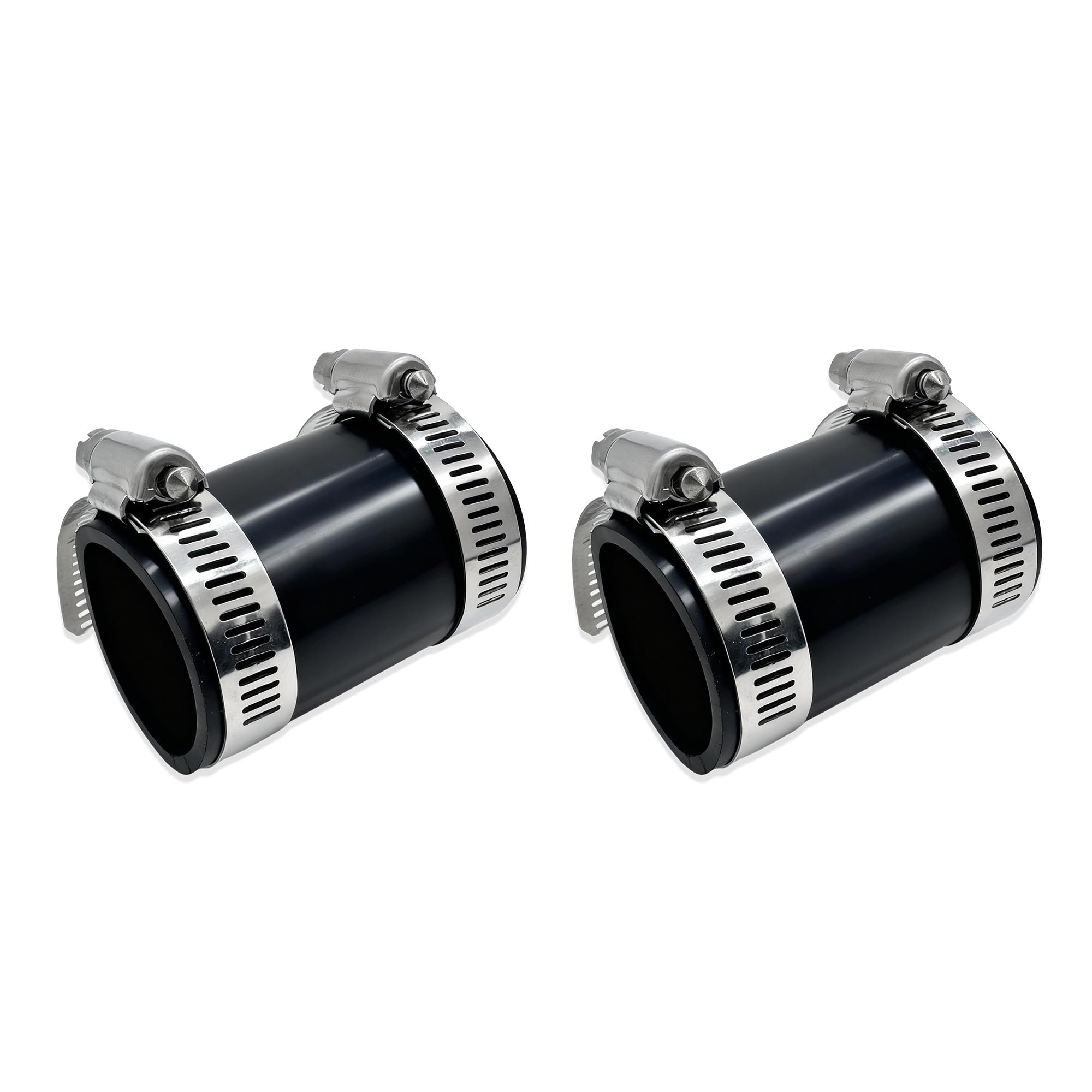 MHWTSS 9N9652 Air Cleaner Hose Set, 2 Pack Rubber Intake Hoses with 4 Clamps, Fits Ford 9N 8N 2N NAA 600 800 4 Cylinder Tractors