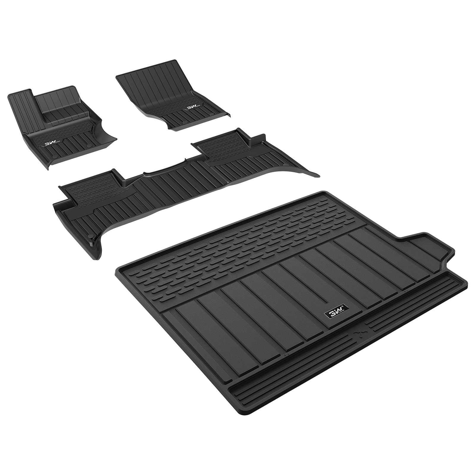 3W Floor Mats & Cargo Liner Fit For Range Rover Evoque 2020-2024 2025,Tpe All Weather Custom Fit Floor Liner Full Set Car Liners