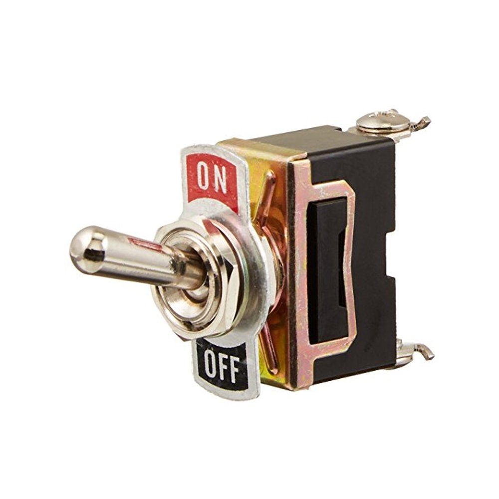 Etopars 5 X Heavy Duty 20A 125V 15A 250V Spst 2 Terminal Pin On/Off Rocker Toggle Switch Flick Waterproof Metal