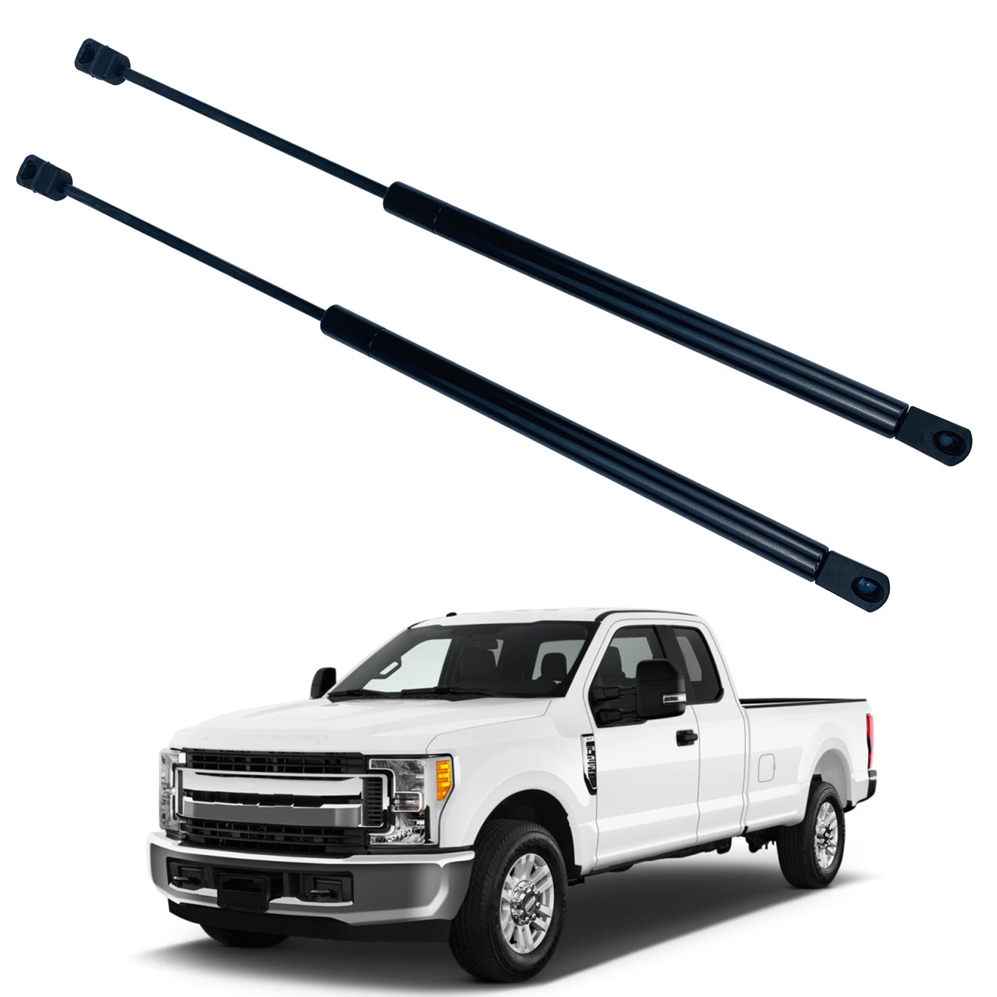 Yzusgomumu 4B965360 Hood Lift Supports Compatible With 2017-2022 Ford F250 F350 F450 F550 Super Duty Replaces 4B-965360 Hc3Z16C8