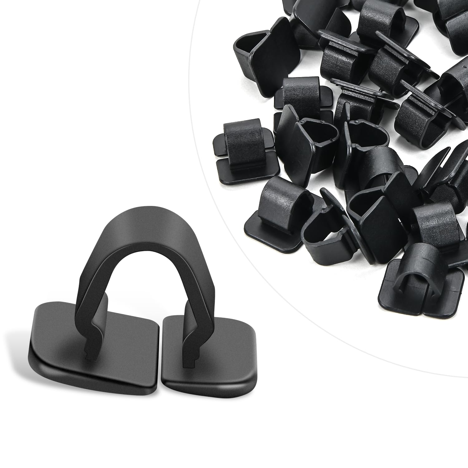 Gooacc 50Pcs Hood Insulator Insulation Pad Liner Retainer Clip Retainer Black Nylon For Audi 1H5-863-849-A01C Volkswagen Beetle
