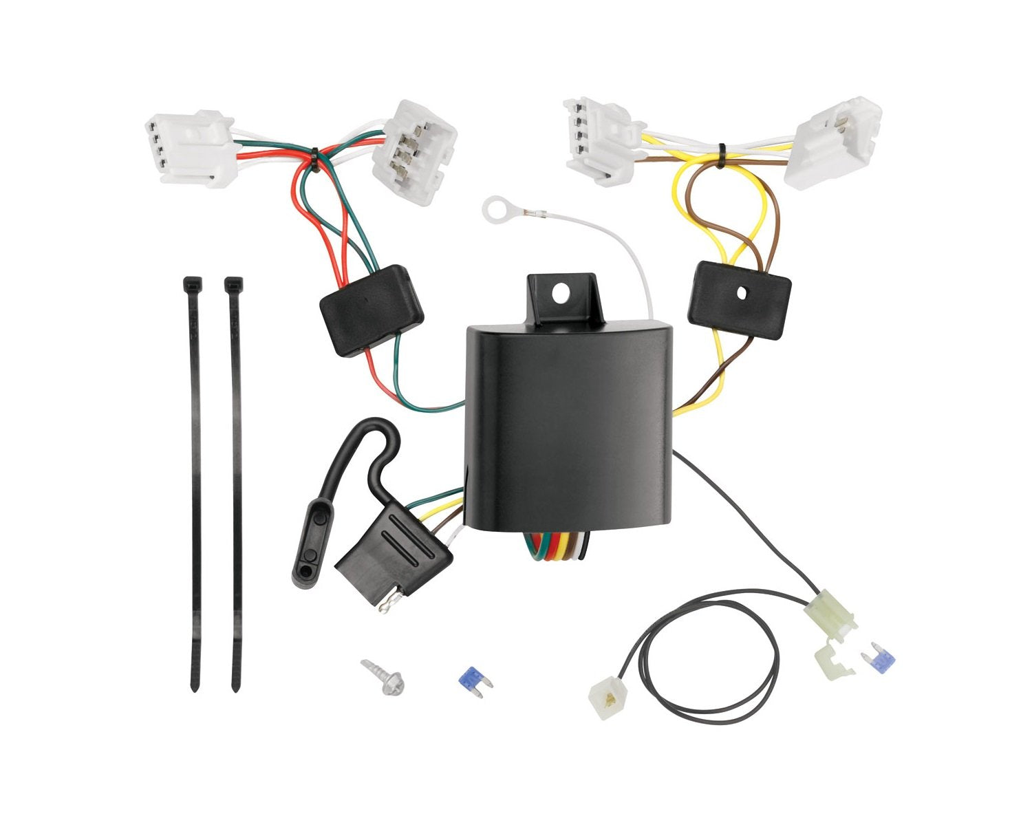 Tekonsha T-One T-Connector Harness, 4-Way Flat, Compatible with Select Nissan Murano Silver