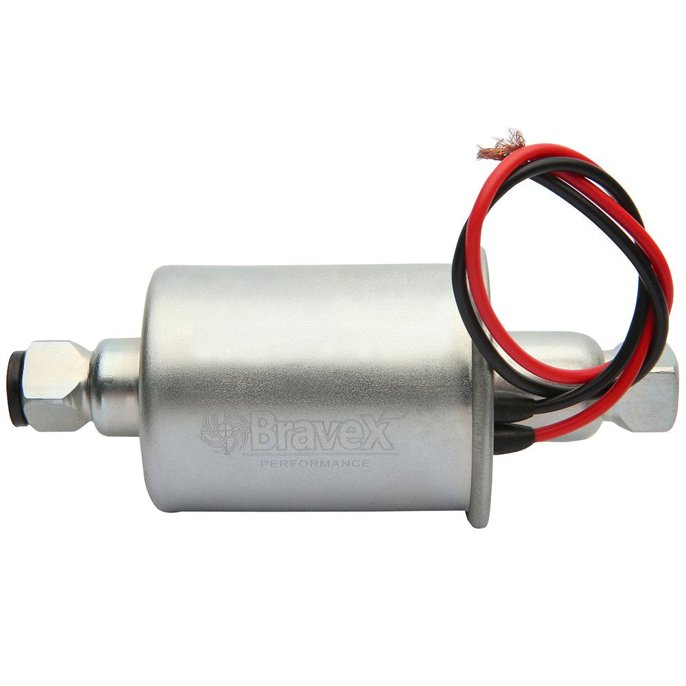 Bravex E8012S Universal Electric Fuel Pump Low Pressure 5-9 Psi 12V W/Installation Kit
