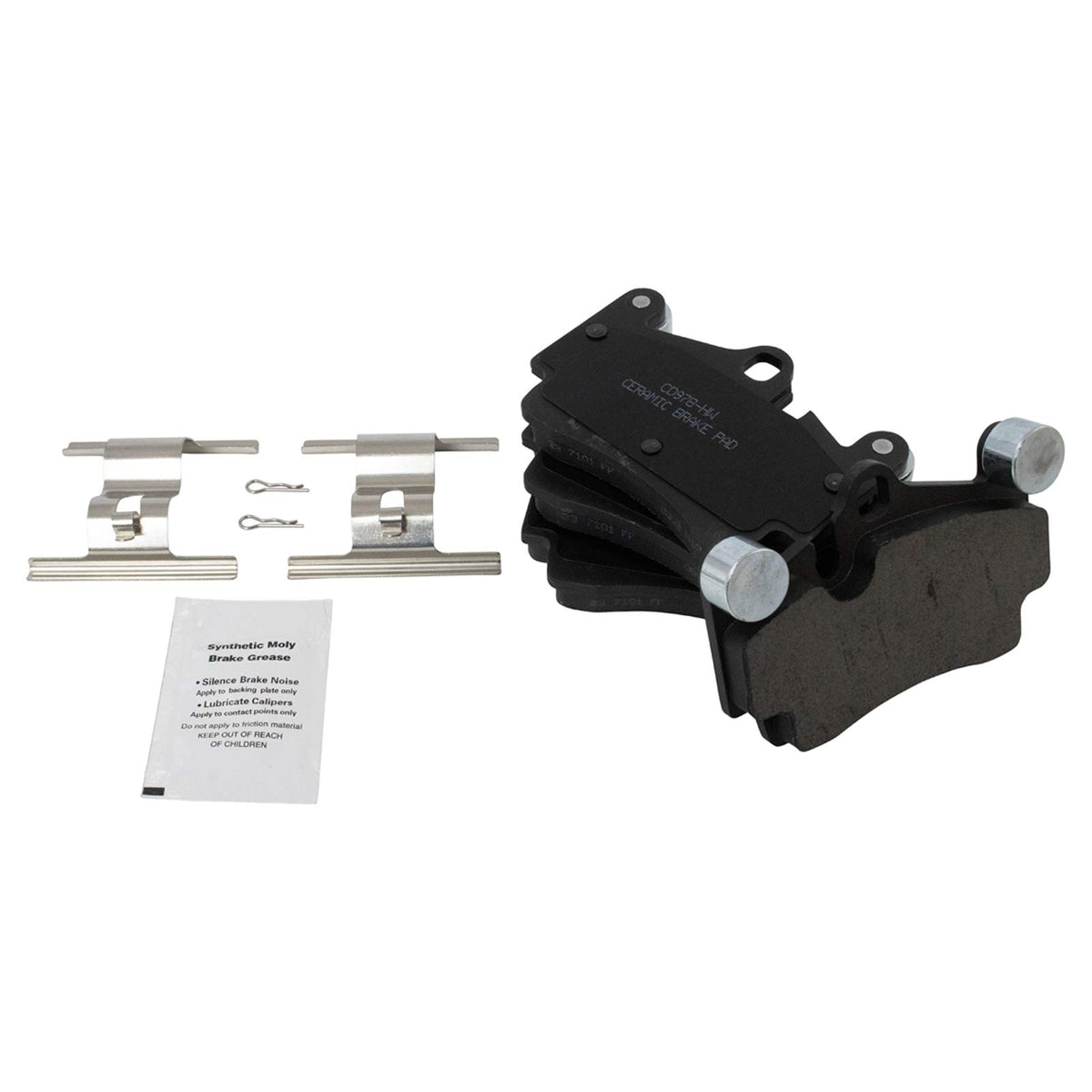 TRQ Rear Brake Pads Ceramic Compatible with 2007-2015 Audi Q7 2003-2010 Porsche Cayenne 2004-2010 Volkswagen Touareg