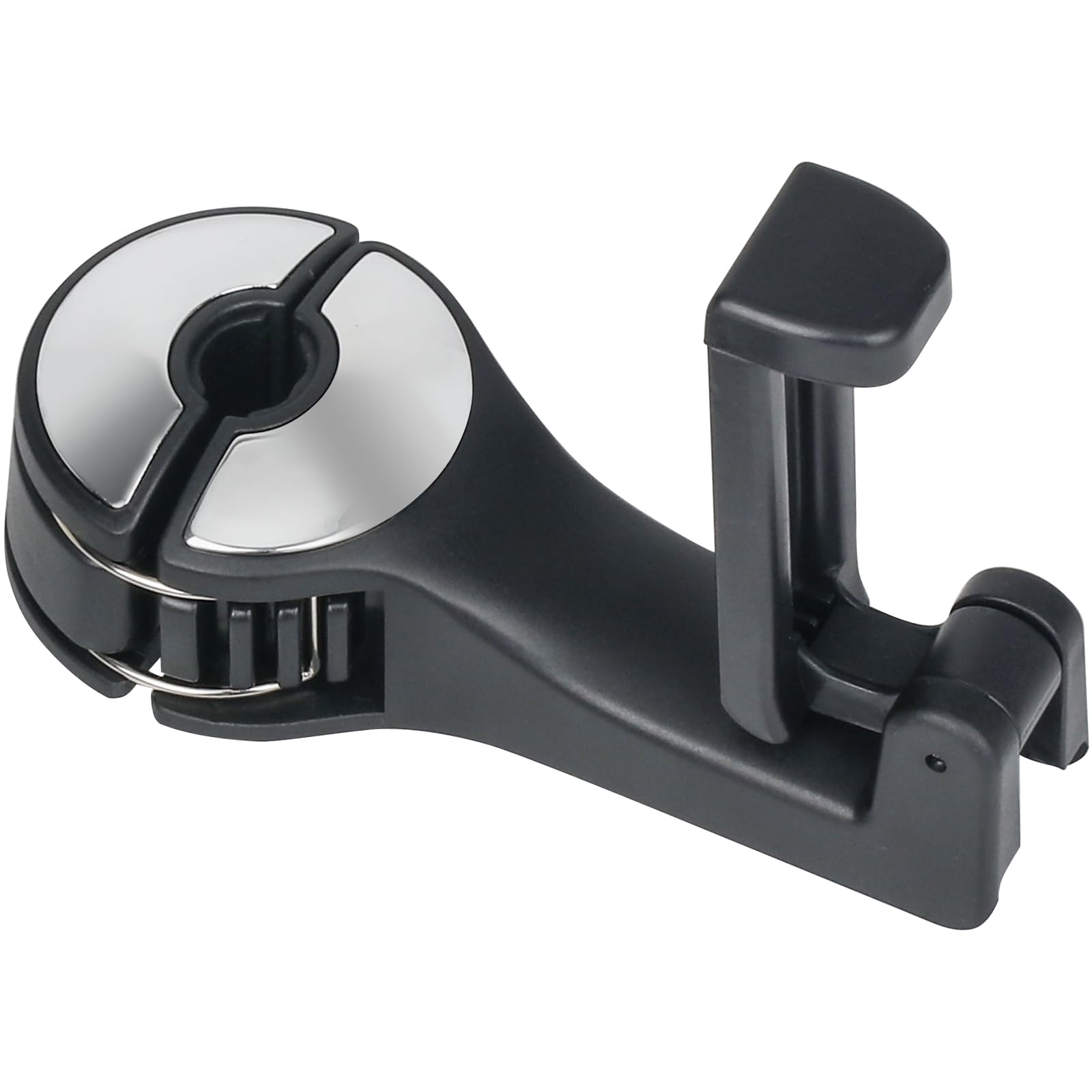 Toovren Upgraded 2 Pack Car Headrest Hidden Hook 2 In 1 Car Seat Hooks With Phone Holder For Purse, Backpacks,Toys,And Even Bott