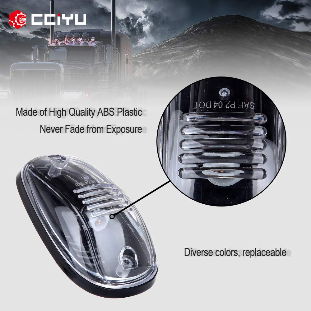 Cab Roof Running Light Lamp With Base Housing Replacement Fit For 2003-2010 For Dodge For Ram 1500 2500 3500 4500 5500/2011-2012 For Ram 1500 2500 3500 4500 5500